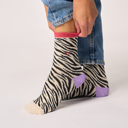 Calcetín de mujer con estampado
