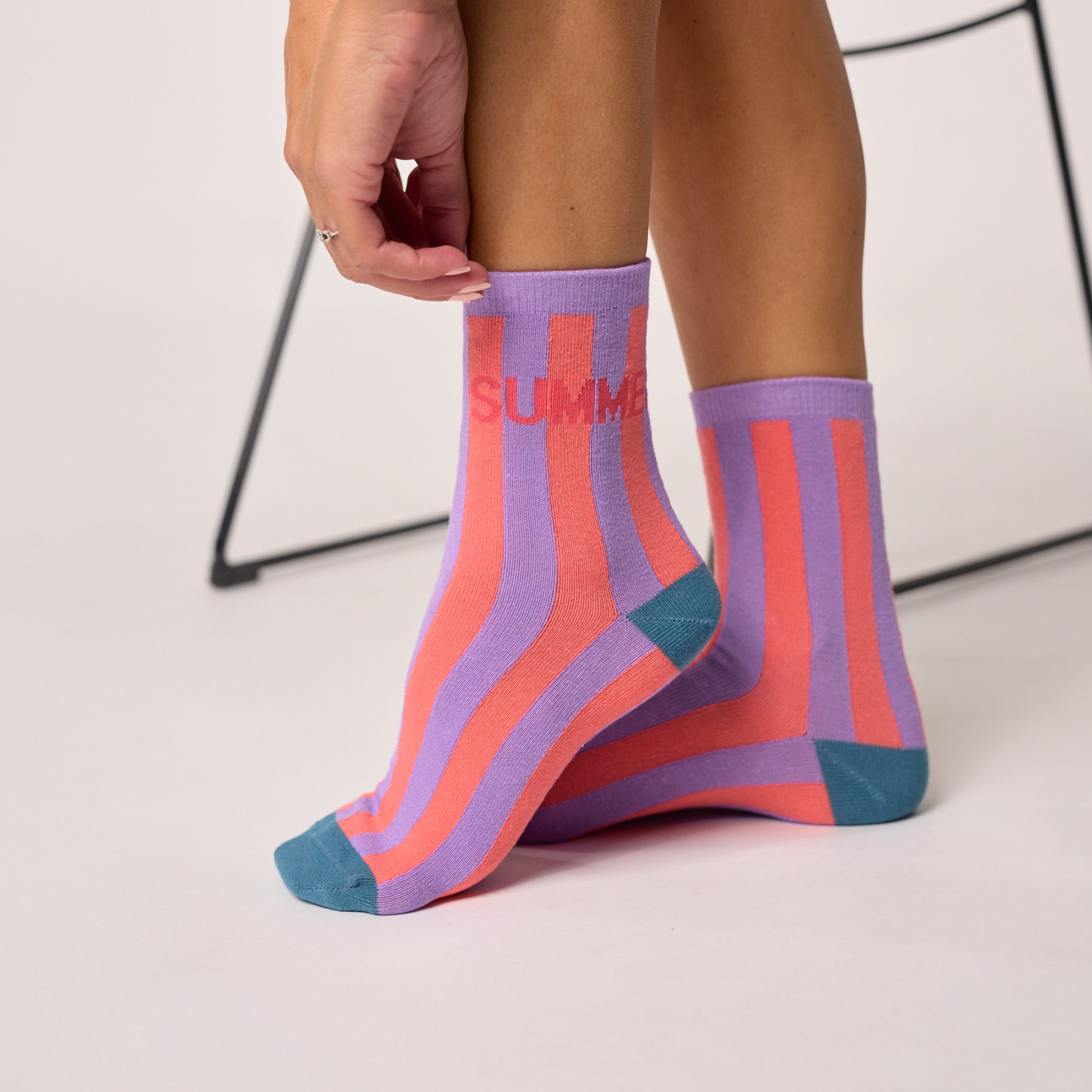 Calcetín de mujer con estampado
