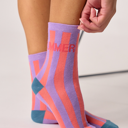Calcetín de mujer con estampado