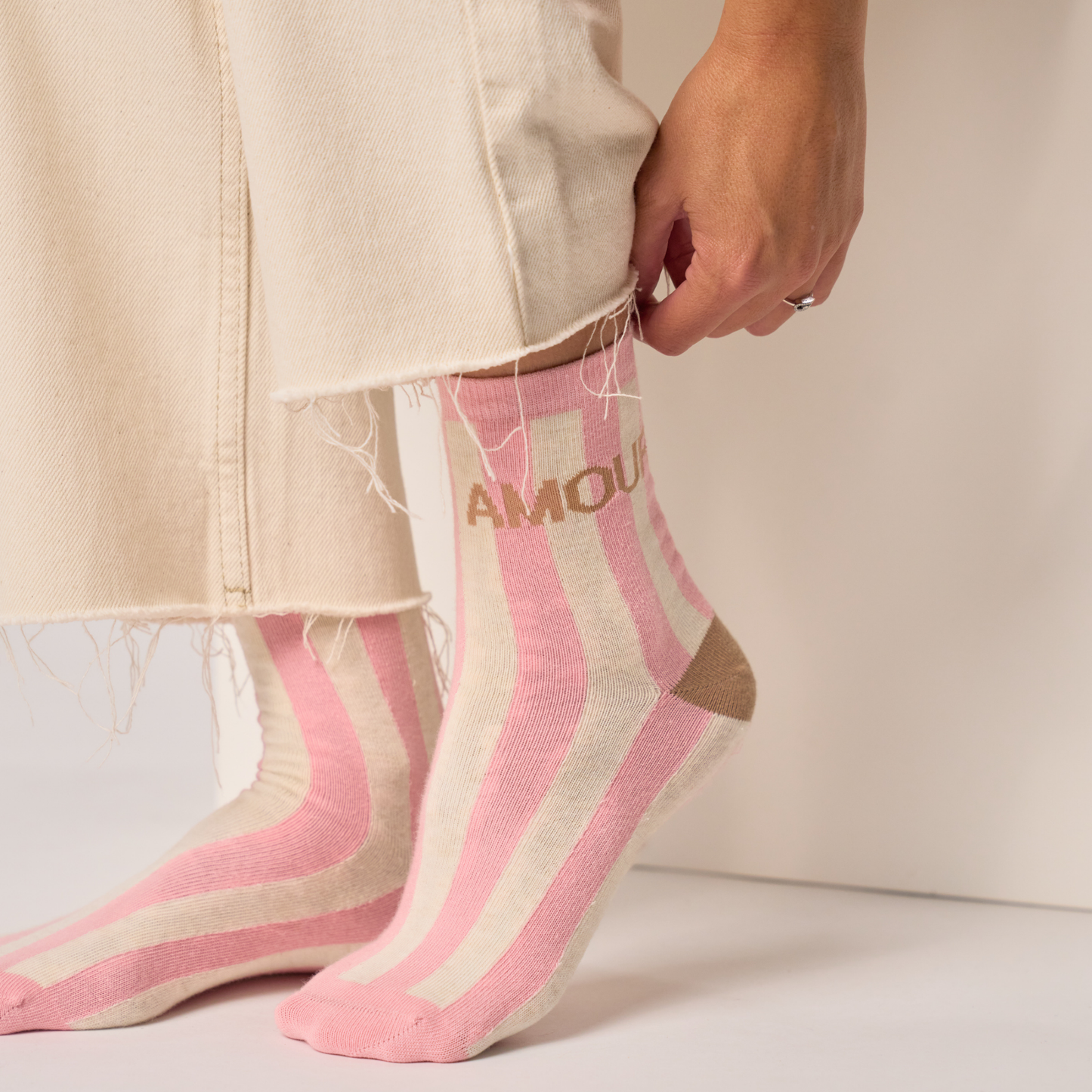Calcetín de mujer con estampado