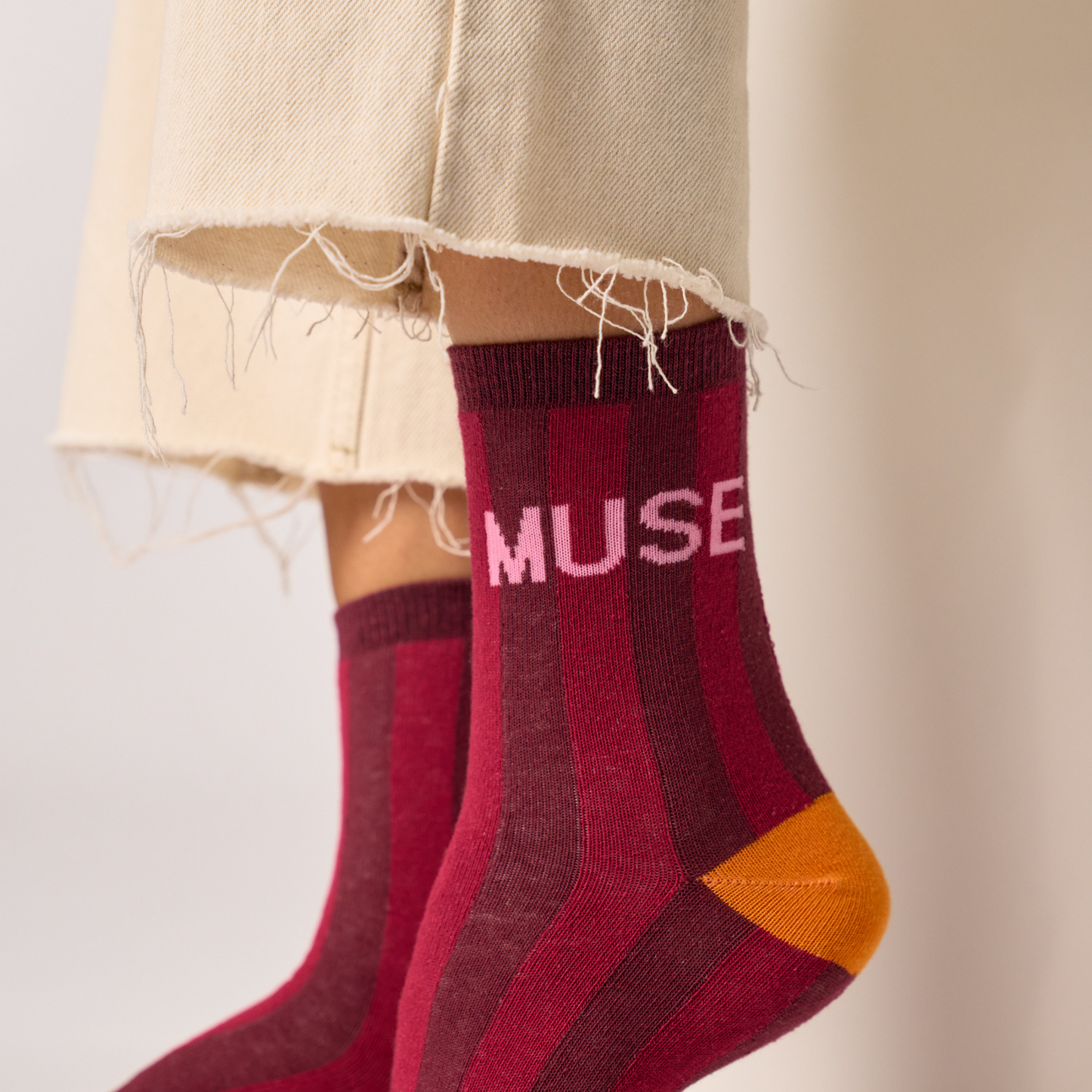 Calcetín de mujer con estampado