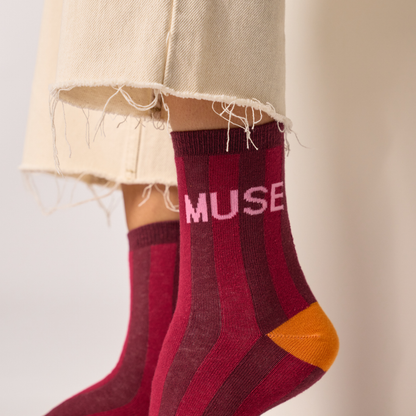 Calcetín de mujer con estampado
