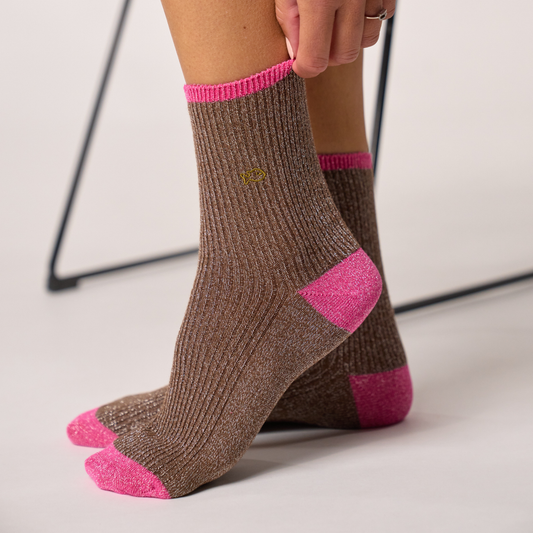 Calcetín de mujer con estampado