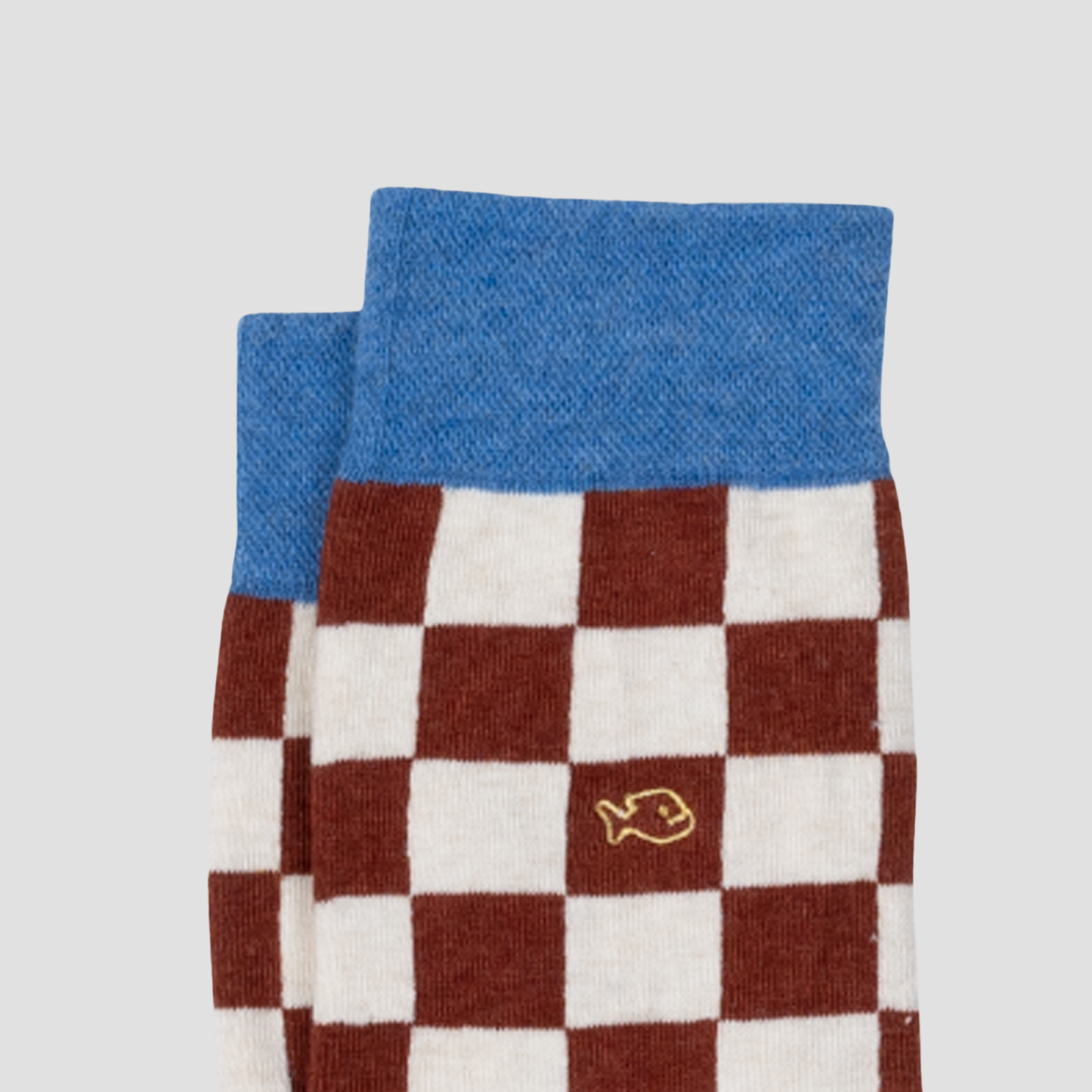 Calcetín de hombre con estampado de cuadros
