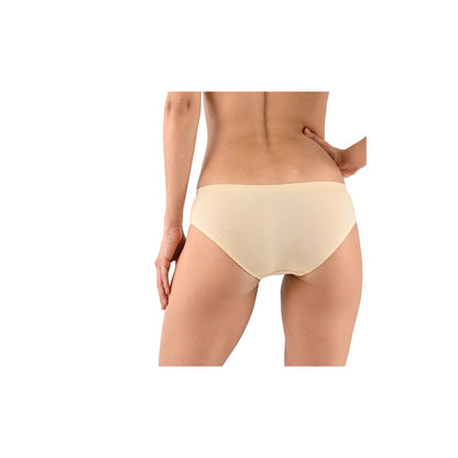 Panty bikini de algodón rib corte láser María Íntima, vista frontal