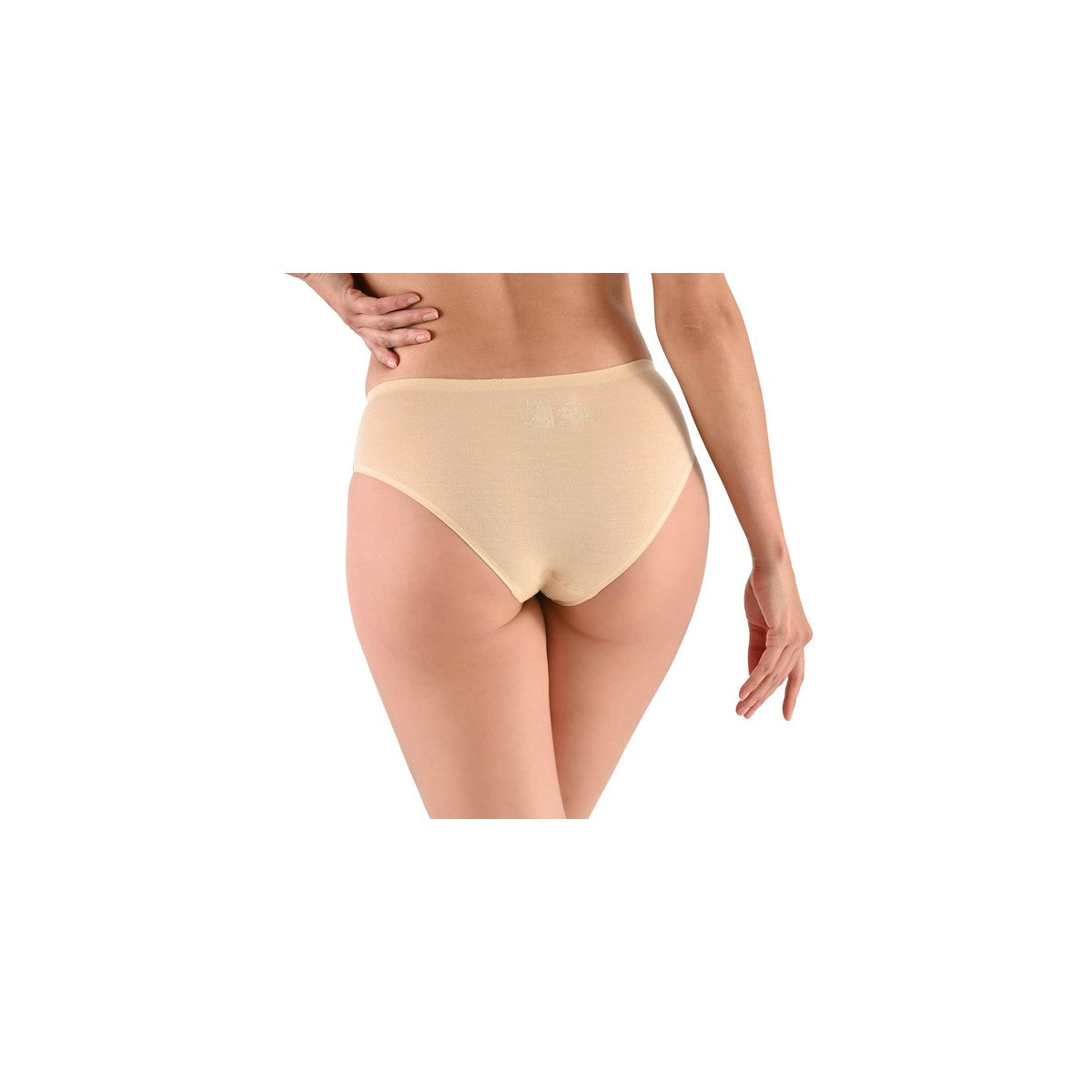 Panty bikini de viscosa rib María Íntima, vista frontal