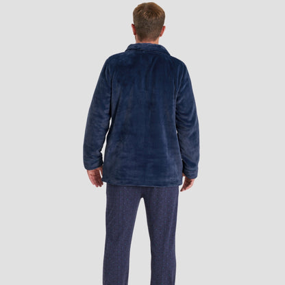 Set pijama afelpada con cierre para hombre