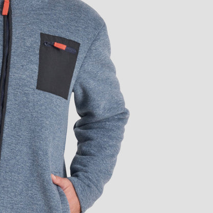 Set pijama afelpada con cierre para hombre