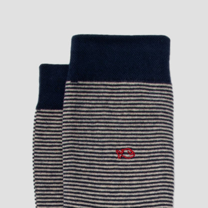 Calcetín de hombre con estampado de rayas