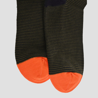 Calcetín de hombre con estampado de rayas