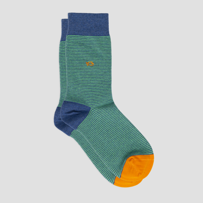 Calcetín de hombre con estampado de rayas