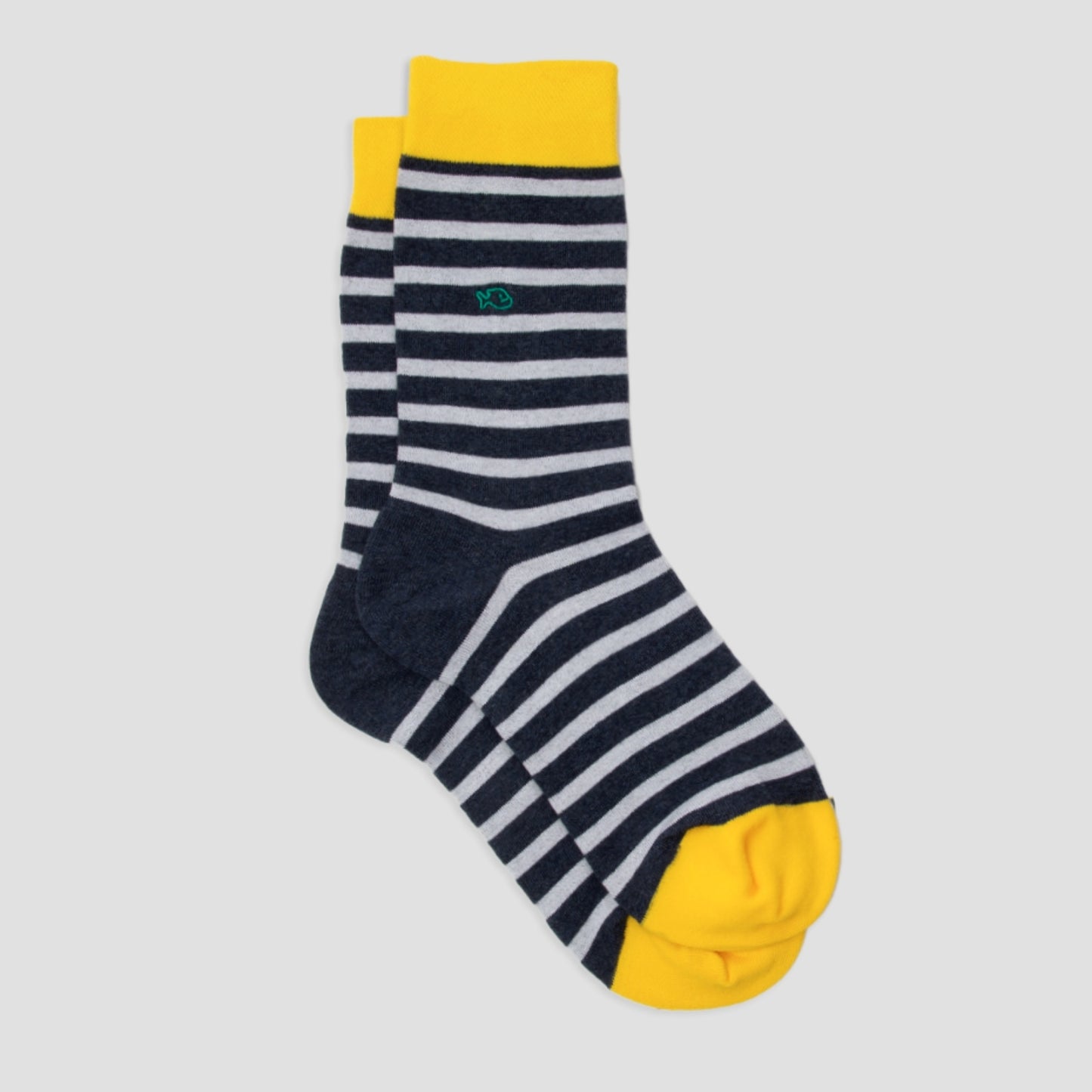 Calcetín de hombre con estampado de rayas