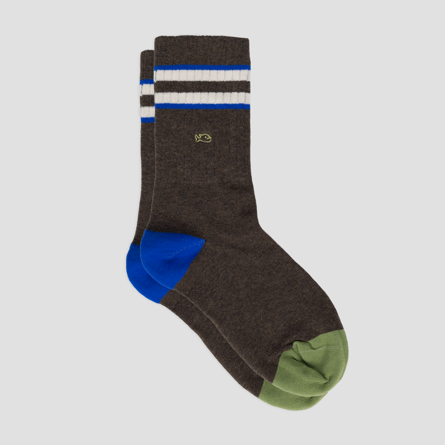 Calcetín de hombre con estampado de rayas