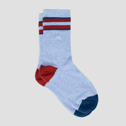 Calcetín de hombre con estampado de rayas
